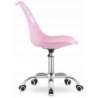 Rožnat vrtljiv stol za otroke