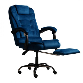 Pisarniški stol iz modrega velurja