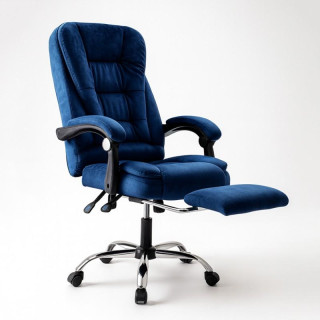 Pisarniški stol iz modrega velurja