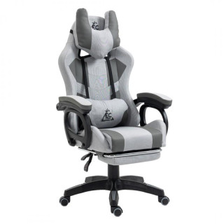 Siv igralni stol z naslonom za noge