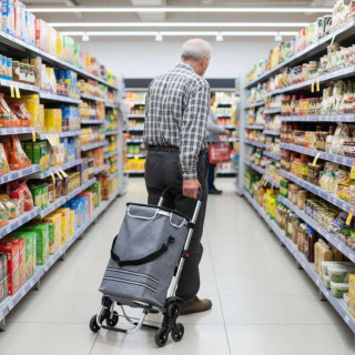 Nakupovalna torba s tremi kolesi - 30 l