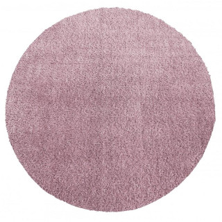 Roza okrogla kosmata preproga