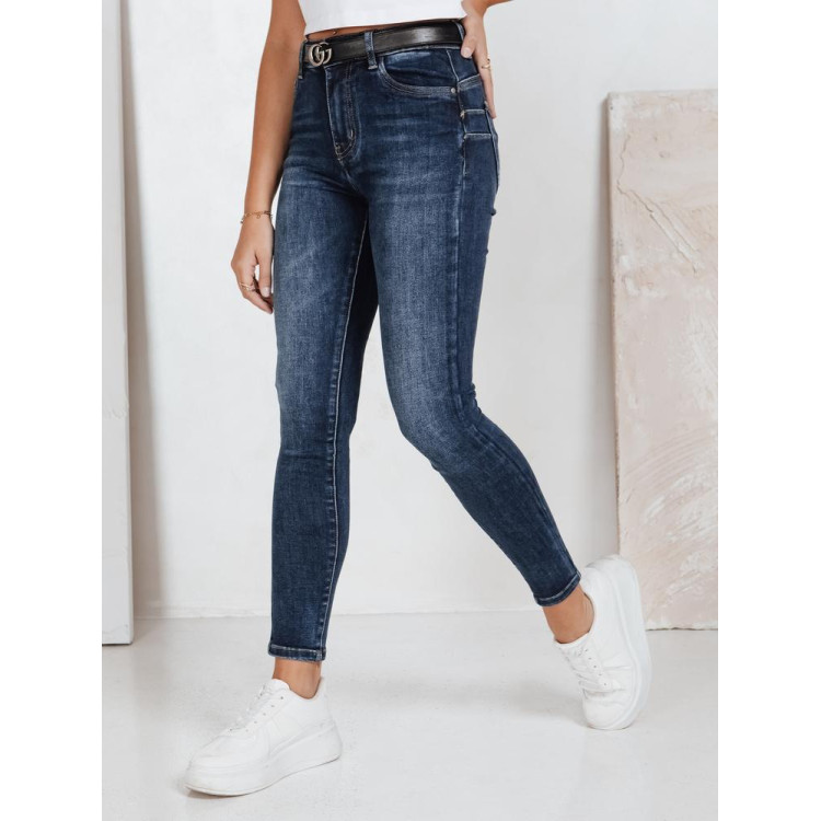 Ženske temno modre oprijete kavbojke UY2789