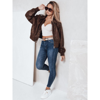 Modre ženske oprijete kavbojke UY2815