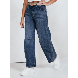 Široke modre ženske kavbojke UY2749