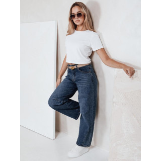 Široke modre ženske kavbojke UY2749