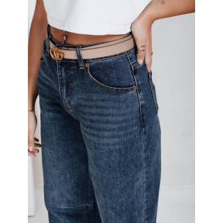 Široke modre ženske kavbojke UY2749