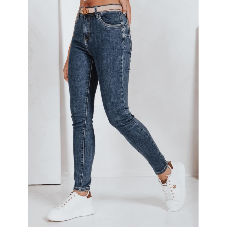 Modre ženske push-up kavbojke UY2783