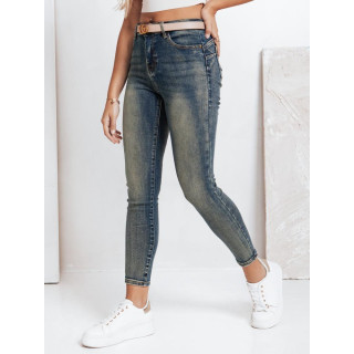 Modre ženske oprijete kavbojke UY2830