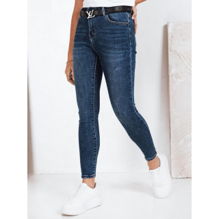 Ženske modre oprijete kavbojke UY2824