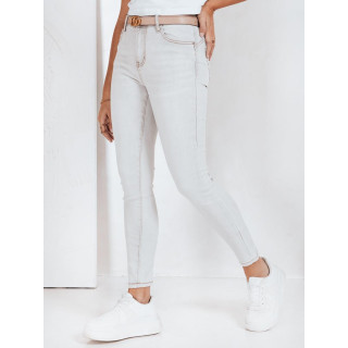 Ženske sive oprijete kavbojke UY2806