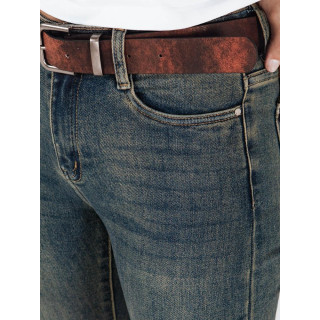 Ženske modre oprijete kavbojke UY2809