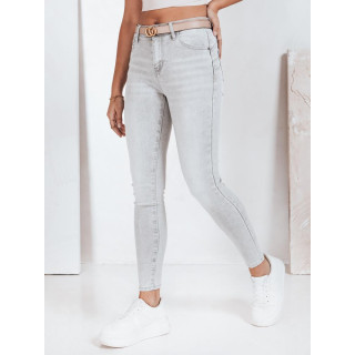 Ženske sive oprijete kavbojke UY2811