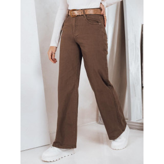 Široke rjave ženske kavbojke UY2845