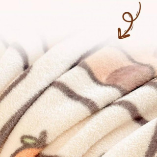 Mehka flanelasta odeja z motivom kapibare - 150×210 cm