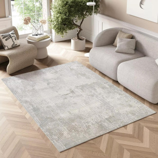 Moderna svetlo siva preproga z vzorcem