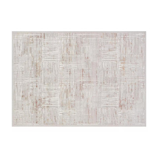 Kremna moderna vzorčasta preproga