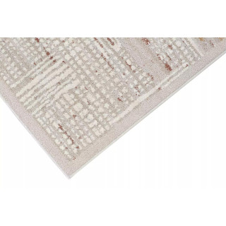 Kremna moderna vzorčasta preproga