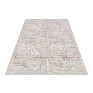 Kremna moderna vzorčasta preproga