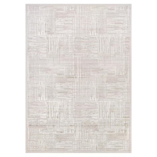 Moderna kremna preproga z vzorcem