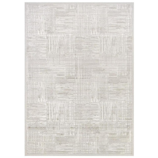 Moderna kremna preproga z vzorcem