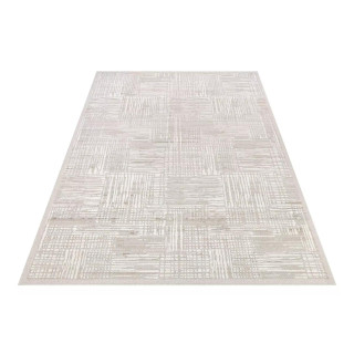 Moderna kremna preproga z vzorcem