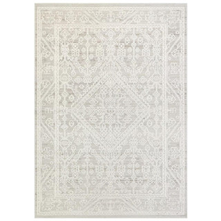 Kremna moderna vzorčasta preproga