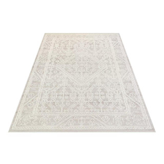 Kremna moderna vzorčasta preproga