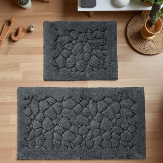 Temno siv komplet kopalniških preprog