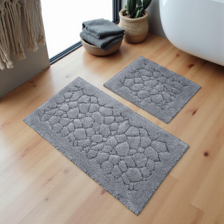 Komplet kopalniških preprog v sivi barvi