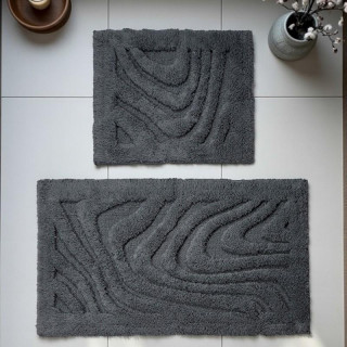 Temno siv komplet kopalniških preprog