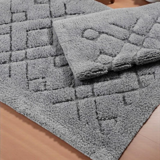 Komplet sivih kopalniških preprog