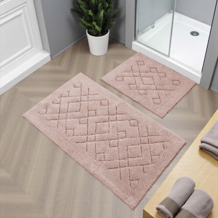 Komplet roza kopalniških preprog