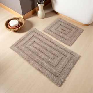 Komplet kopalniških preprog v bež barvi