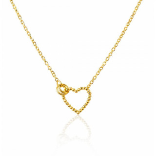 Pozlačena ženska ogrlica z obeskom