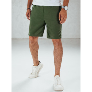 Moške kratke hlače iz blaga v olivni barvi SX2473