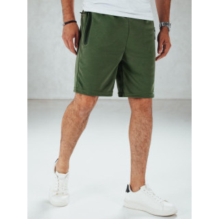 Moške kratke hlače iz blaga v olivni barvi SX2473