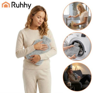 Gumijasta termoforka s plišastim pokrovom