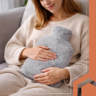 Gumijasta termoforka s plišastim pokrovom