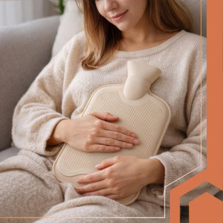 Gumijasta termoforka s plišastim pokrovom