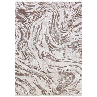 Svetlo rjava preproga z geometrijskim motivom