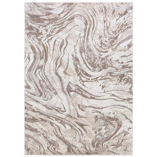 Bež preproga z geometrijskim motivom