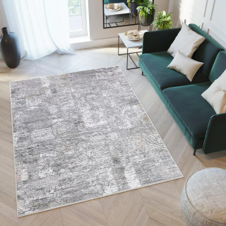 Moderna siva preproga z nežnim vzorcem