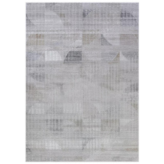 Siva moderna preproga z nežnim vzorcem