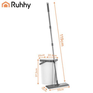 Dvokomorna ploska mopa za brisanje - 11 l