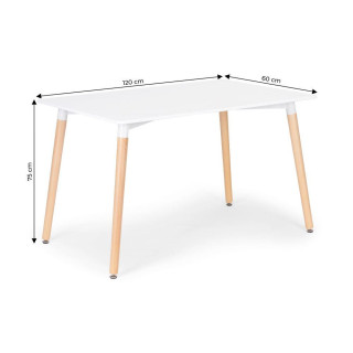 Moderna miza za jedilnico ali kuhinjo - 120x60 cm