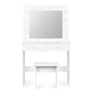 Toaletna mizica z ogledalom in LED osvetlitvijo