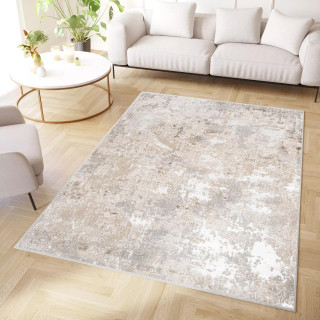 Bela moderna preproga s 3D učinkom