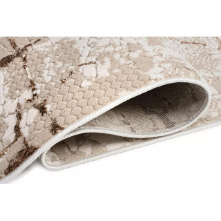 Vzorčasta rjava preproga s 3D učinkom