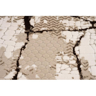 Vzorčasta rjava preproga s 3D učinkom